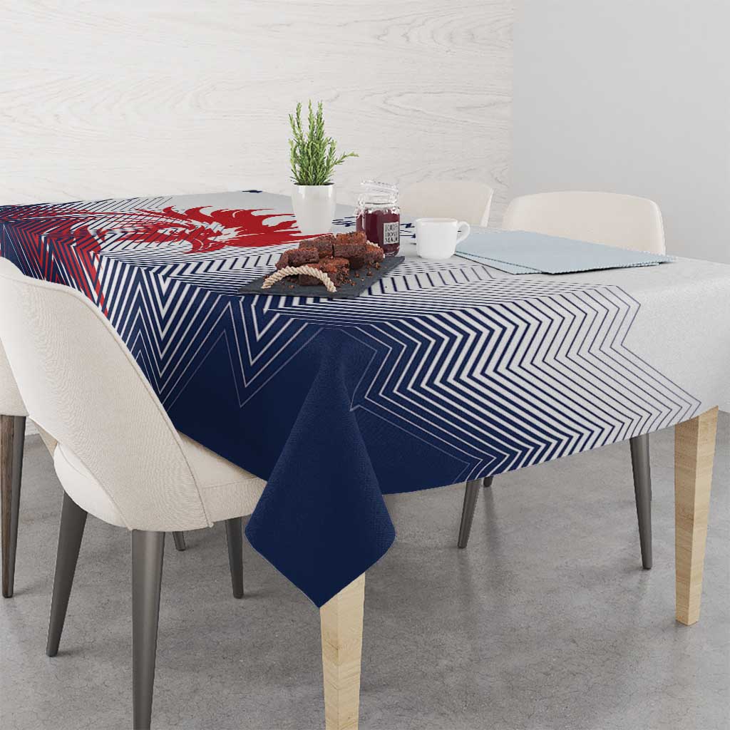 Custom France Rugby Tablecloth Summer Paris 2024 - Wonder Print Shop