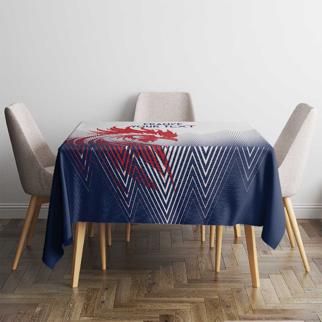 Custom France Rugby Tablecloth Summer Paris 2024 - Wonder Print Shop