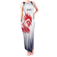 Custom France Rugby Tank Maxi Dress Summer Paris 2024 - Wonder Print Shop