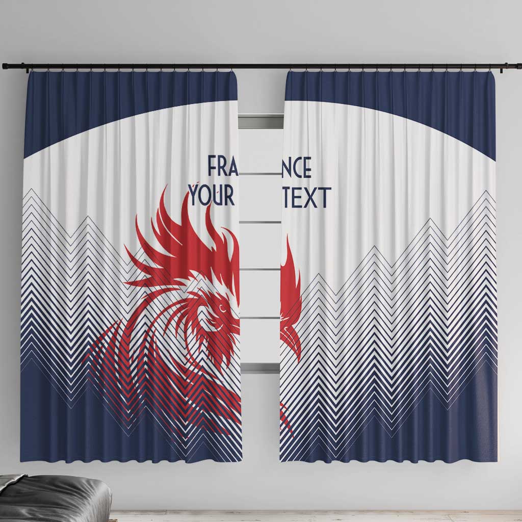 Custom France Rugby Window Curtain Summer Paris 2024 - Wonder Print Shop