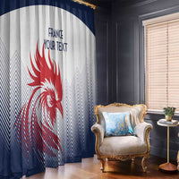 Custom France Rugby Window Curtain Summer Paris 2024 - Wonder Print Shop