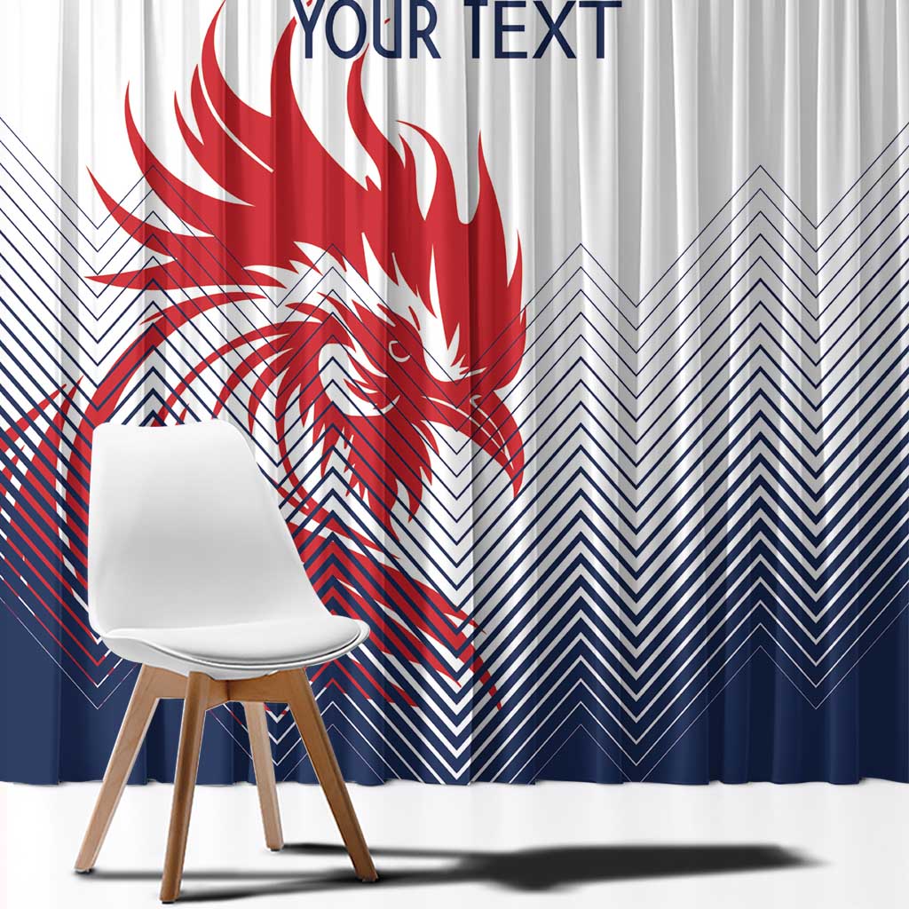 Custom France Rugby Window Curtain Summer Paris 2024 - Wonder Print Shop