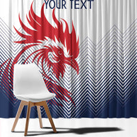 Custom France Rugby Window Curtain Summer Paris 2024 - Wonder Print Shop