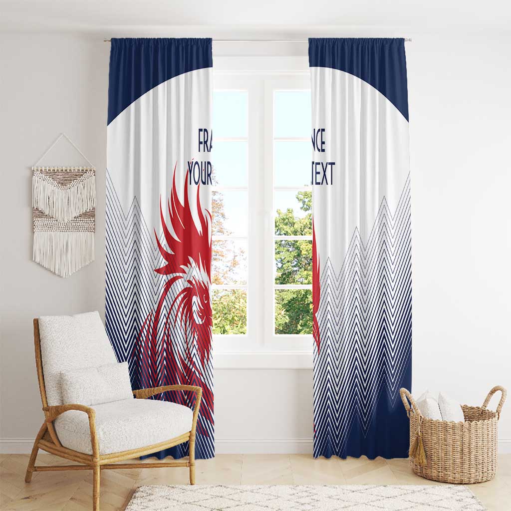Custom France Rugby Window Curtain Summer Paris 2024 - Wonder Print Shop