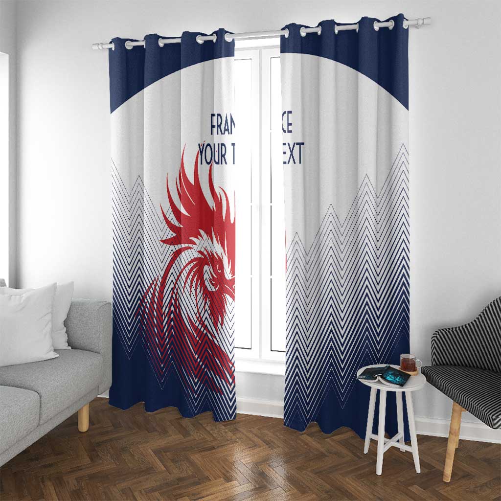 Custom France Rugby Window Curtain Summer Paris 2024 - Wonder Print Shop
