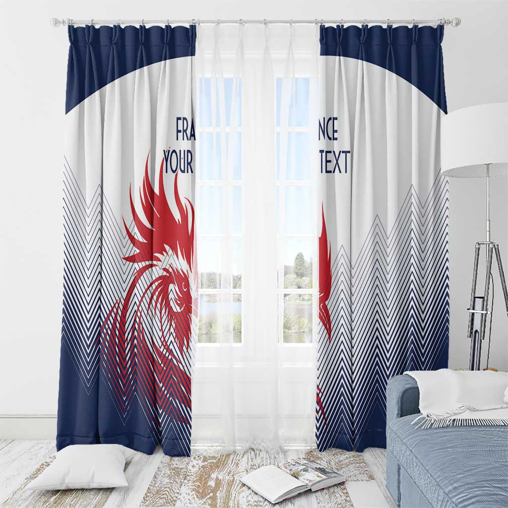 Custom France Rugby Window Curtain Summer Paris 2024 - Wonder Print Shop