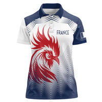 Custom France Rugby Women Polo Shirt Summer Paris 2024 - Wonder Print Shop