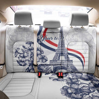 Custom France Women Rugby Back Car Seat Cover Summer Flowers 2024 LT9 - Wonder Print Shop