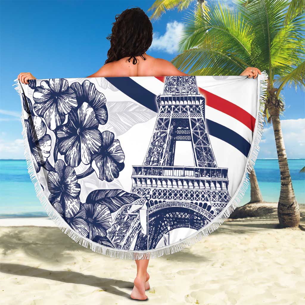 Custom France Women Rugby Beach Blanket Summer Flowers 2024 LT9 - Wonder Print Shop