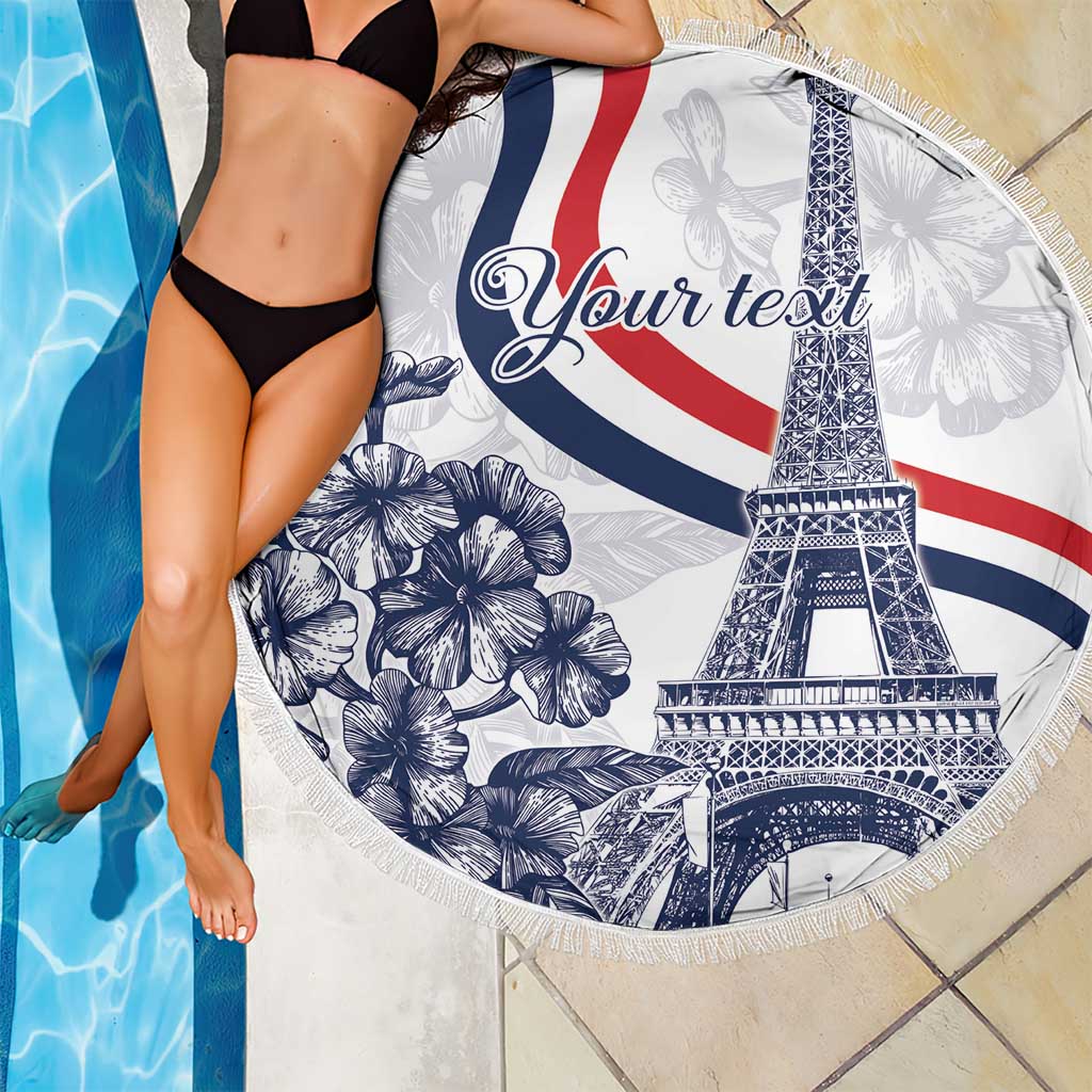 Custom France Women Rugby Beach Blanket Summer Flowers 2024 LT9 - Wonder Print Shop
