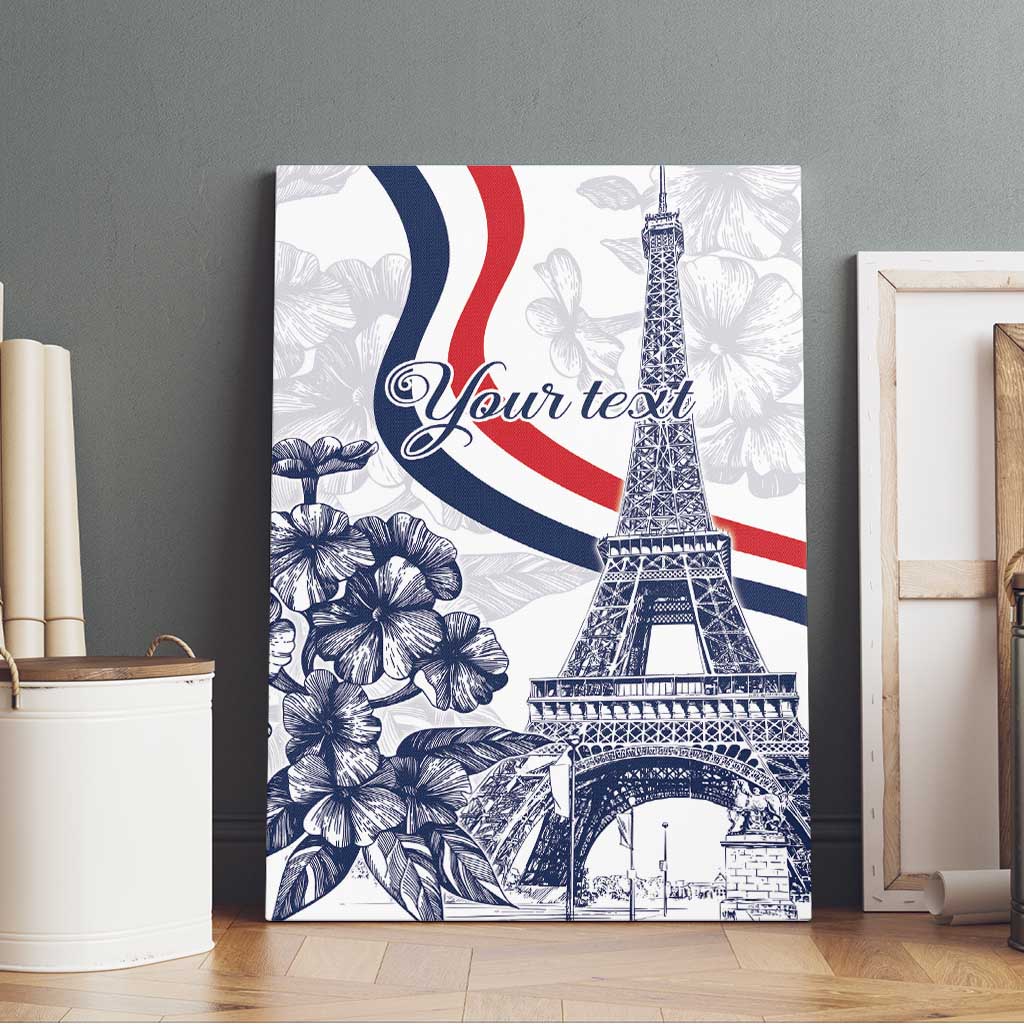 Custom France Women Rugby Canvas Wall Art Summer Flowers 2024 LT9 - Wonder Print Shop