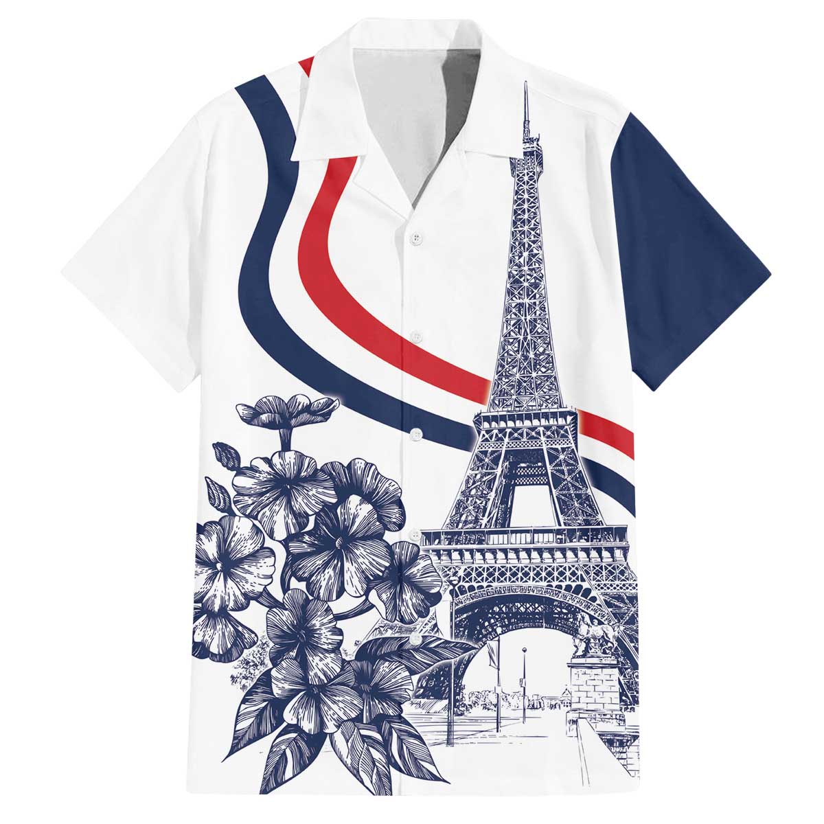 Custom France Women Rugby Family Matching Puletasi and Hawaiian Shirt Summer Flowers 2024 - Wonder Print Shop