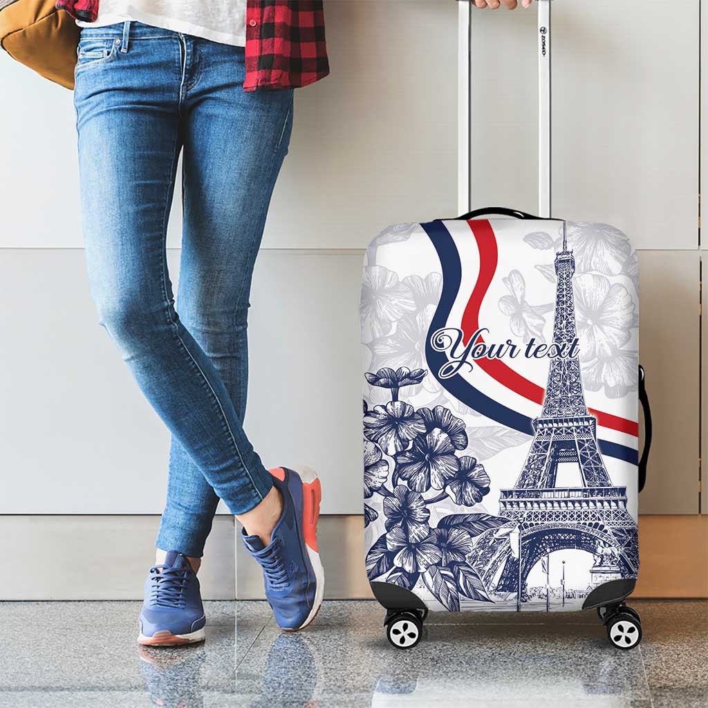 Custom France Women Rugby Luggage Cover Summer Flowers 2024 - Wonder Print Shop