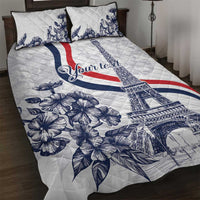 Custom France Women Rugby Quilt Bed Set Summer Flowers 2024 - Wonder Print Shop