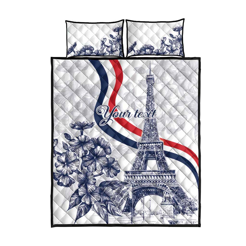 Custom France Women Rugby Quilt Bed Set Summer Flowers 2024 - Wonder Print Shop