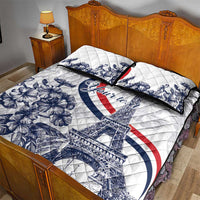 Custom France Women Rugby Quilt Bed Set Summer Flowers 2024 - Wonder Print Shop