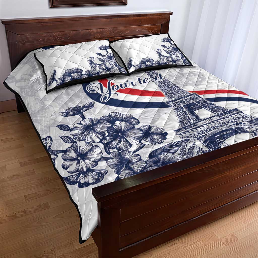 Custom France Women Rugby Quilt Bed Set Summer Flowers 2024 - Wonder Print Shop