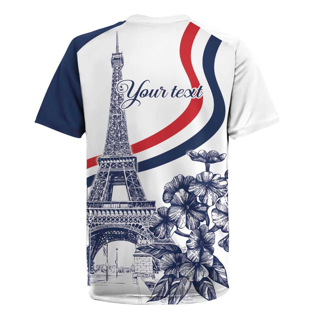 Custom France Women Rugby Rugby Jersey Summer Flowers 2024 - Wonder Print Shop