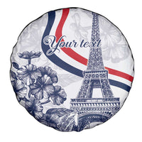 Custom France Women Rugby Spare Tire Cover Summer Flowers 2024 - Wonder Print Shop