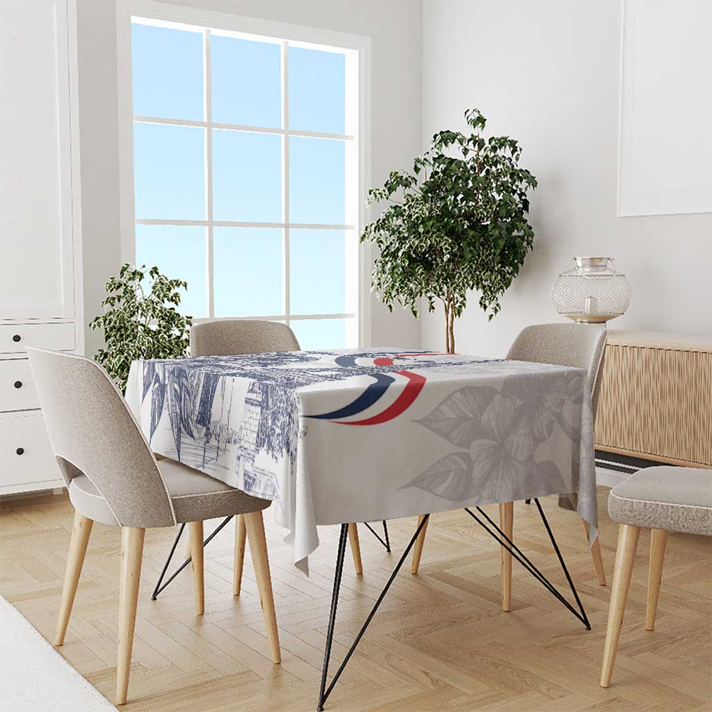 Custom France Women Rugby Tablecloth Summer Flowers 2024 - Wonder Print Shop