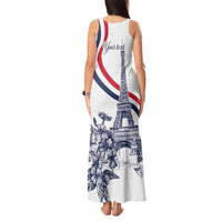 Custom France Women Rugby Tank Maxi Dress Summer Flowers 2024 - Wonder Print Shop
