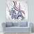 Custom France Women Rugby Tapestry Summer Flowers 2024 - Wonder Print Shop