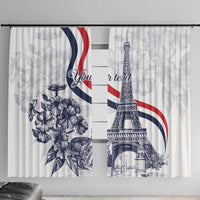 Custom France Women Rugby Window Curtain Summer Flowers 2024 - Wonder Print Shop