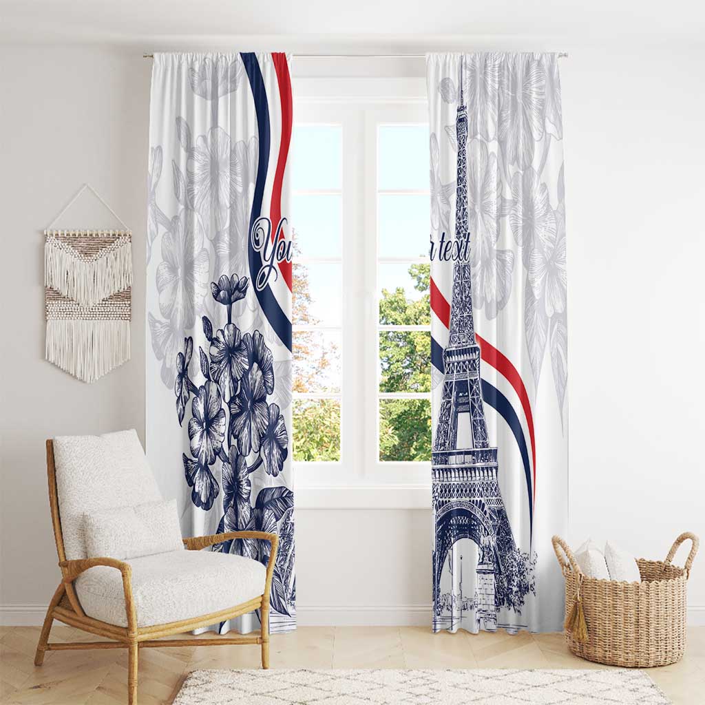Custom France Women Rugby Window Curtain Summer Flowers 2024 - Wonder Print Shop