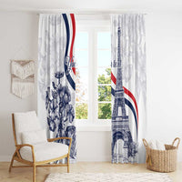 Custom France Women Rugby Window Curtain Summer Flowers 2024 - Wonder Print Shop