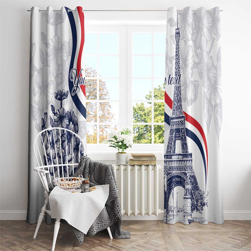 Custom France Women Rugby Window Curtain Summer Flowers 2024 - Wonder Print Shop