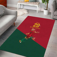 Portuguese Footballer Memorial Area Rug Forever 20 The Heart Still Beats - Wonder Print Shop