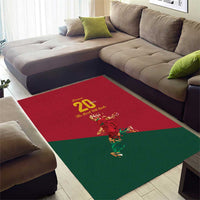 Portuguese Footballer Memorial Area Rug Forever 20 The Heart Still Beats - Wonder Print Shop