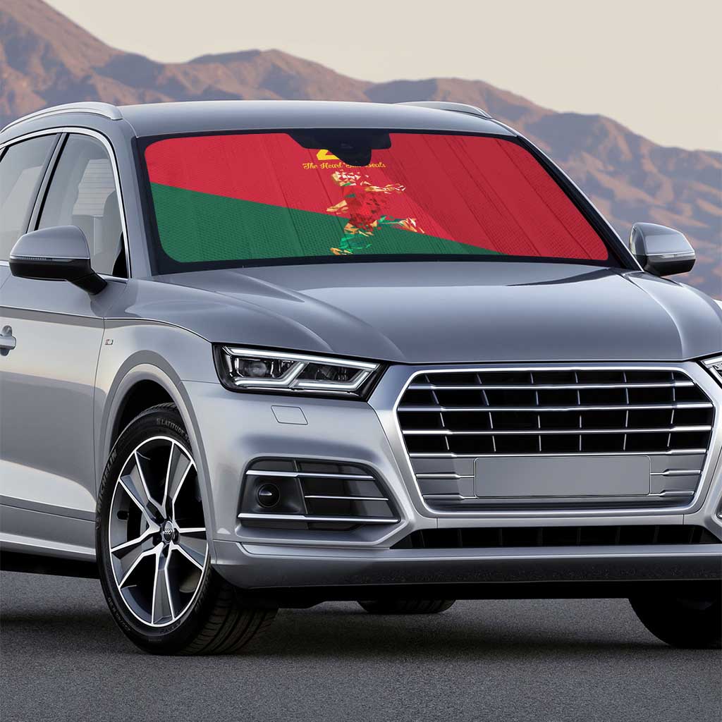 Portuguese Footballer Memorial Auto Sun Shade Forever 20 The Heart Still Beats - Wonder Print Shop