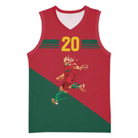 Portuguese Footballer Memorial Basketball Jersey Forever 20 The Heart Still Beats - Wonder Print Shop