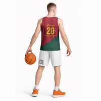 Portuguese Footballer Memorial Basketball Jersey Forever 20 The Heart Still Beats - Wonder Print Shop