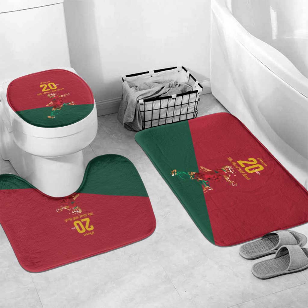 Portuguese Footballer Memorial Bathroom Set Forever 20 The Heart Still Beats - Wonder Print Shop