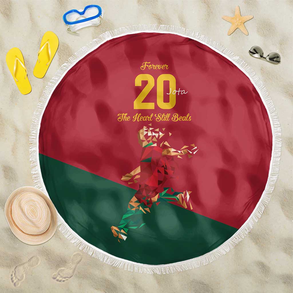 Portuguese Footballer Memorial Beach Blanket Forever 20 The Heart Still Beats - Wonder Print Shop