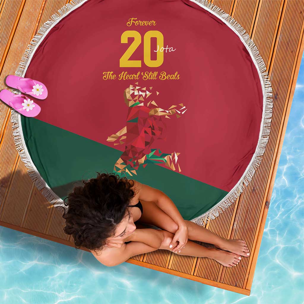 Portuguese Footballer Memorial Beach Blanket Forever 20 The Heart Still Beats - Wonder Print Shop