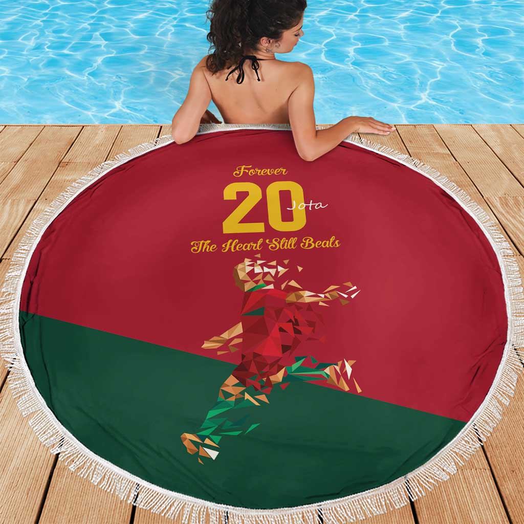 Portuguese Footballer Memorial Beach Blanket Forever 20 The Heart Still Beats - Wonder Print Shop