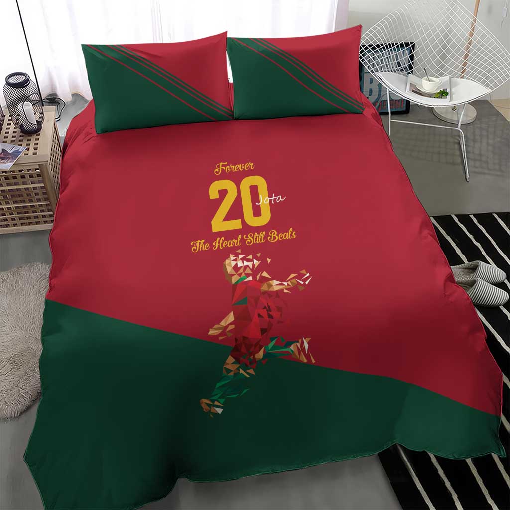 Portuguese Footballer Memorial Bedding Set Forever 20 The Heart Still Beats - Wonder Print Shop