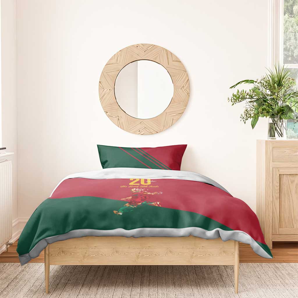 Portuguese Footballer Memorial Bedding Set Forever 20 The Heart Still Beats - Wonder Print Shop