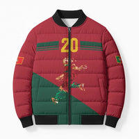 Portuguese Footballer Memorial Bomber Puffer Jacket Forever 20 The Heart Still Beats - Wonder Print Shop
