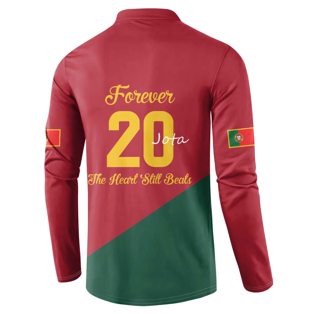 Portuguese Footballer Memorial Button Sweatshirt Forever 20 The Heart Still Beats - Wonder Print Shop