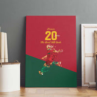 Portuguese Footballer Memorial Canvas Wall Art Forever 20 The Heart Still Beats - Wonder Print Shop
