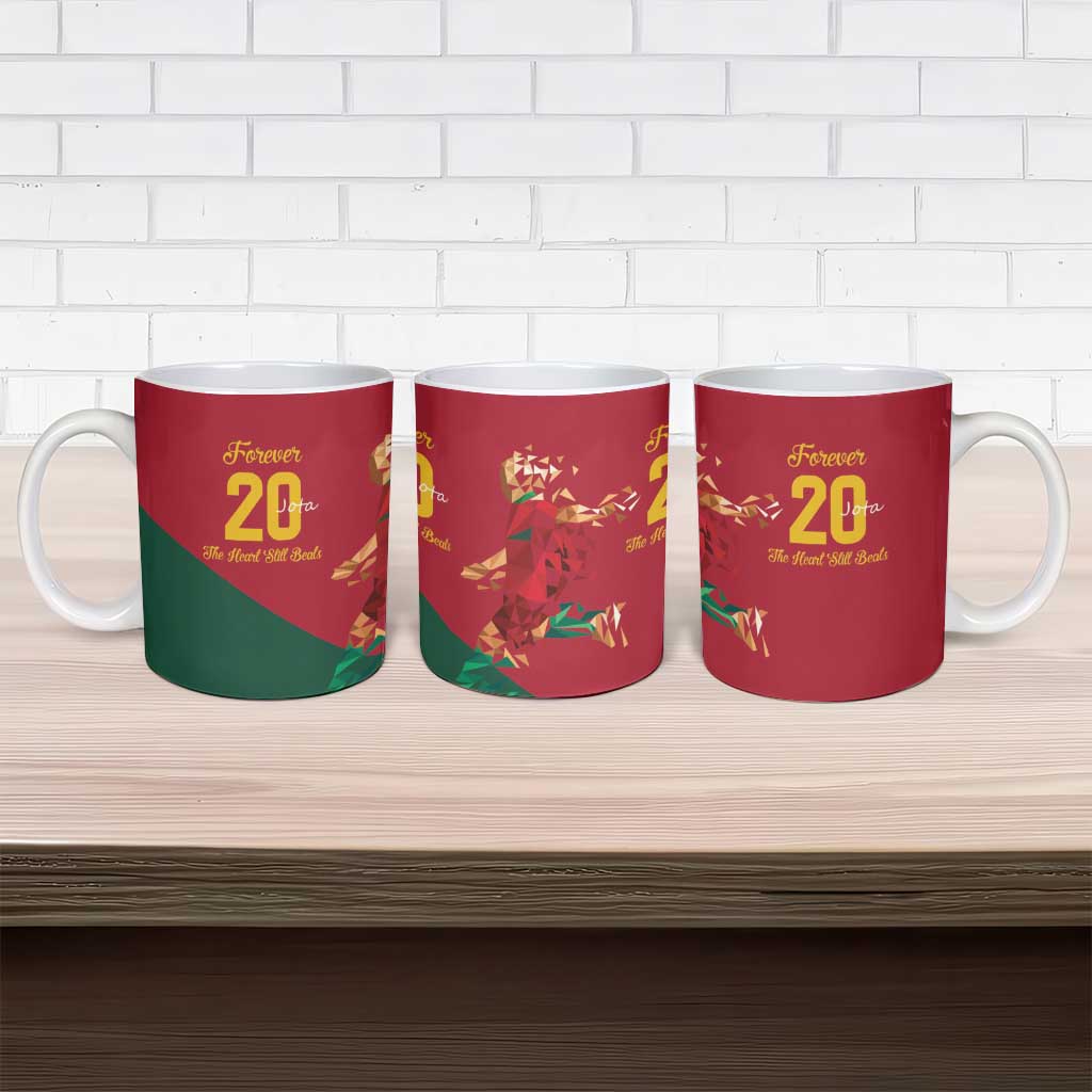 Portuguese Footballer Memorial Ceramic Mug Forever 20 The Heart Still Beats - Wonder Print Shop