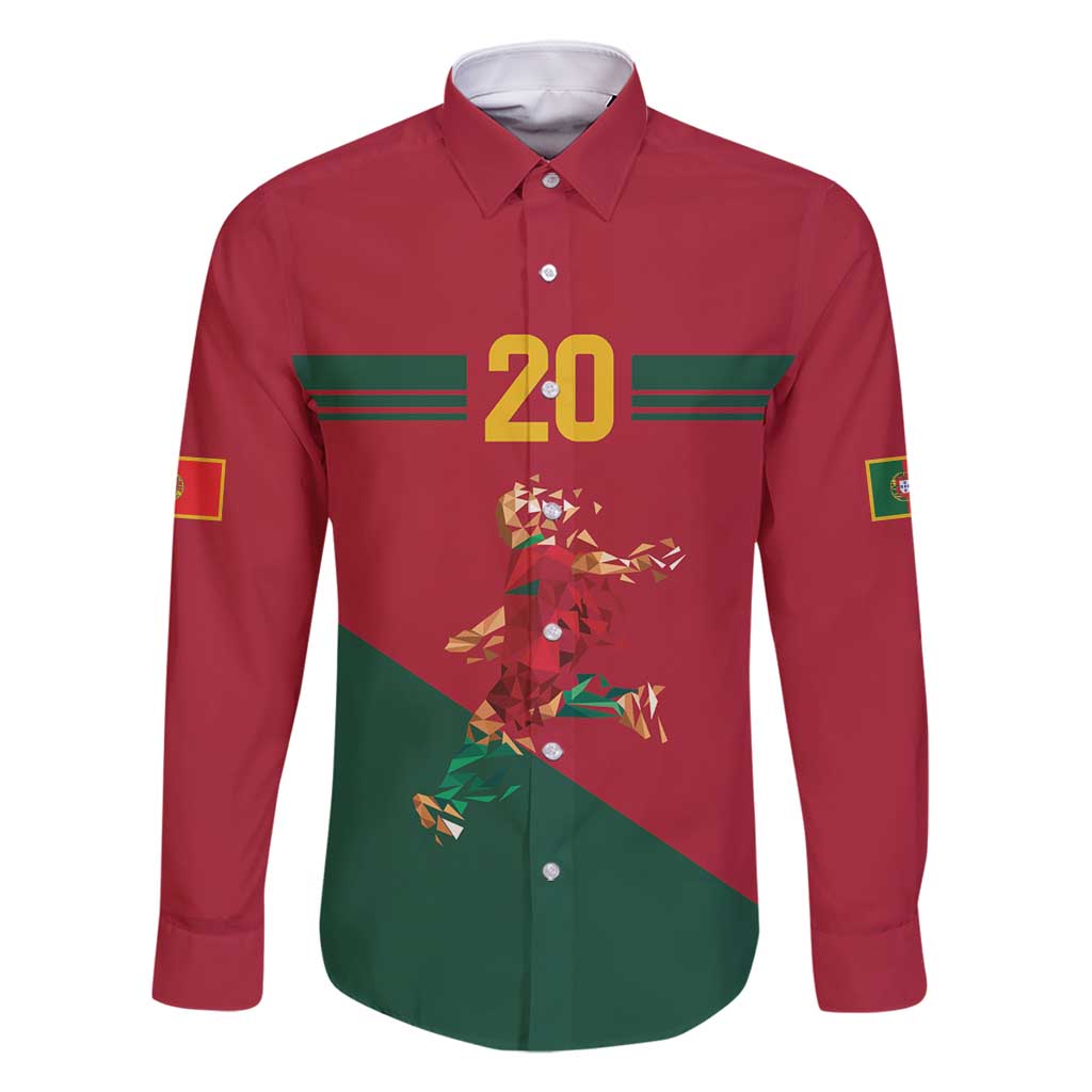 Portuguese Footballer Memorial Family Matching Long Sleeve Bodycon Dress and Hawaiian Shirt Forever 20 The Heart Still Beats - Wonder Print Shop