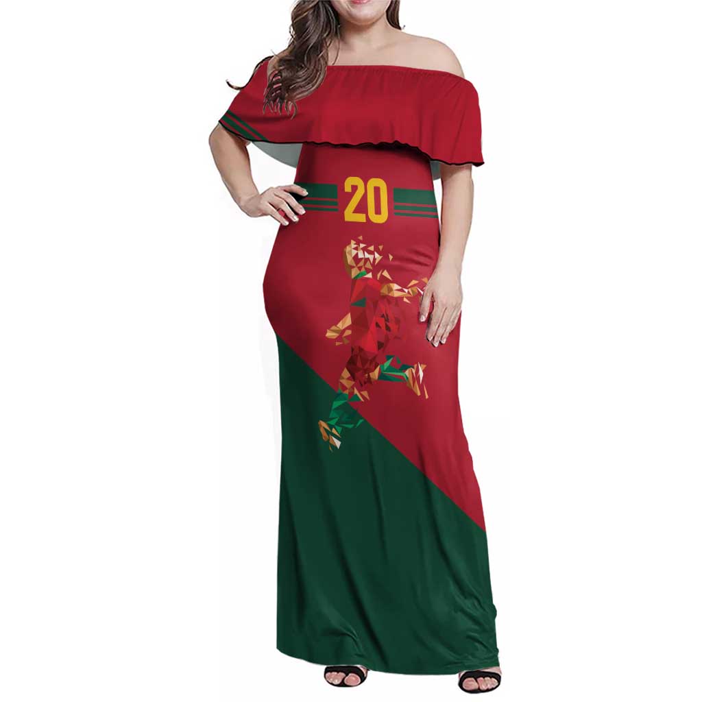 Portuguese Footballer Memorial Family Matching Off Shoulder Maxi Dress and Hawaiian Shirt Forever 20 The Heart Still Beats - Wonder Print Shop