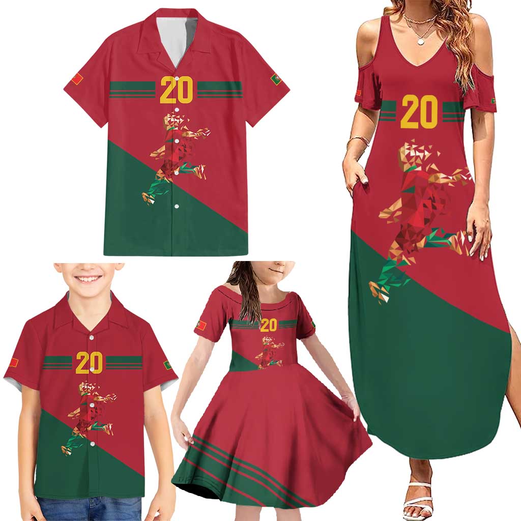 Portuguese Footballer Memorial Family Matching Summer Maxi Dress and Hawaiian Shirt Forever 20 The Heart Still Beats - Wonder Print Shop