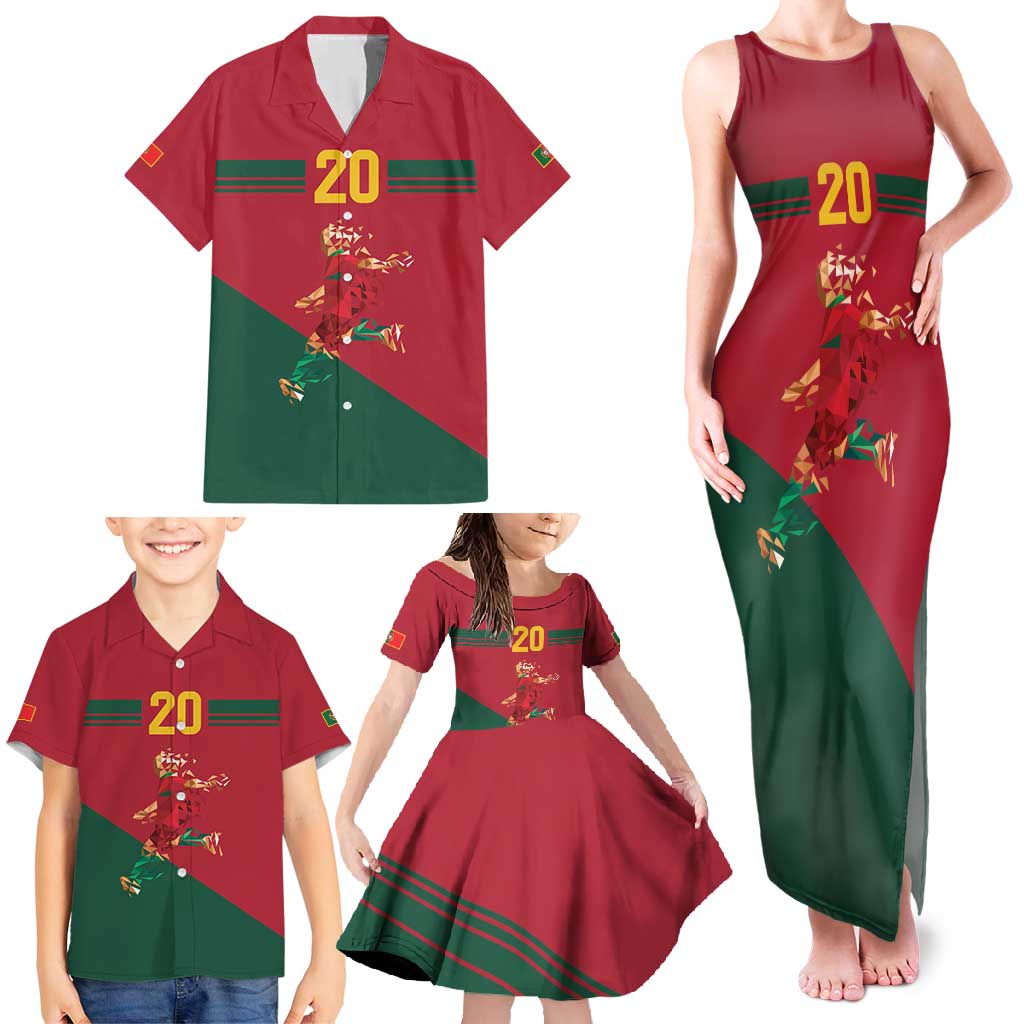 Portuguese Footballer Memorial Family Matching Tank Maxi Dress and Hawaiian Shirt Forever 20 The Heart Still Beats - Wonder Print Shop