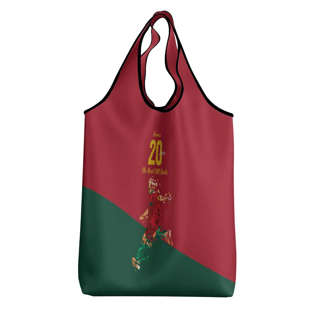 Portuguese Footballer Memorial Grocery Bag Forever 20 The Heart Still Beats - Wonder Print Shop